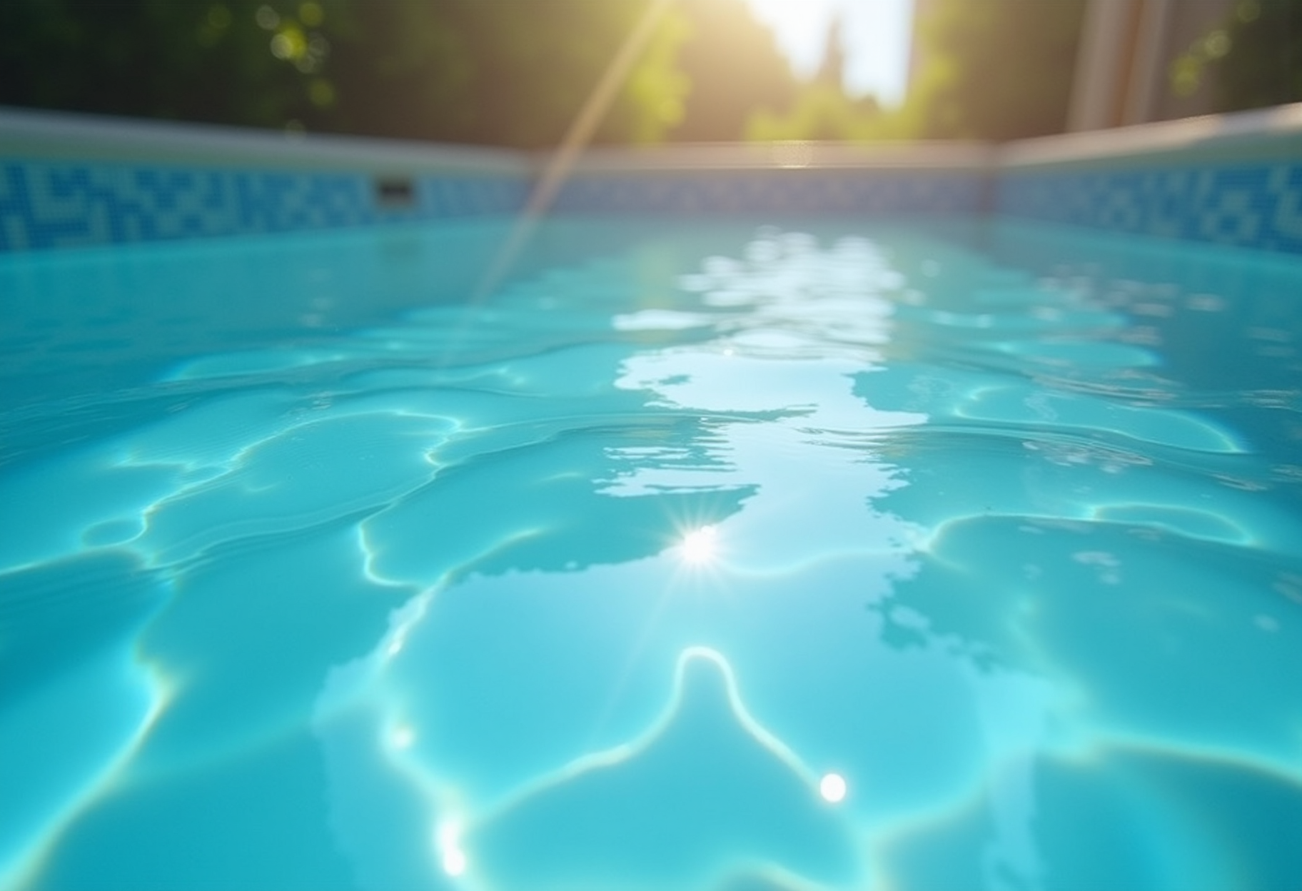 Balanced water close-up