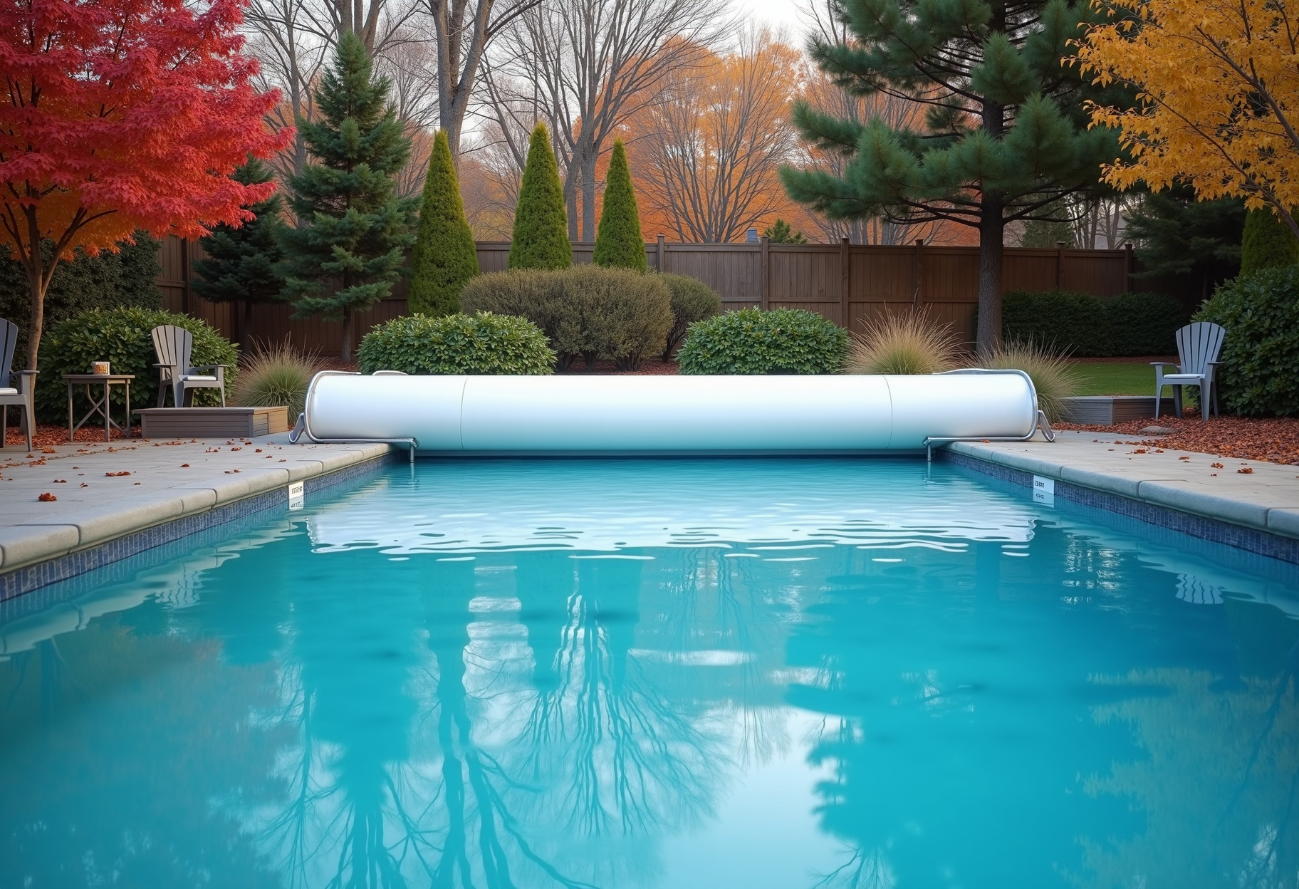 Pool ready for winter